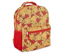 Disney Mickey Mouse Büchertasche Rucksack - Mickey Mouse und Stitch Allover Rucksack für Schule - Rucksack für Jungen, Mädchen, Kinder, Pooh Gold