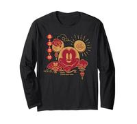 Disney Mickey Mouse Chinese Happy Lunar New Year 2026 Langarmshirt