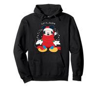 Disney Mickey Mouse Christmas Santa Hat & Scarf Let it Snow Pullover Hoodie