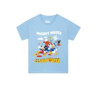 Disney Mickey Mouse Clubhouse T Shirt Jungen, Kurzarm Rundhals T Shirt Kinder Jungen, Donald Duck & Goofy Kinderkleidung Blau 92