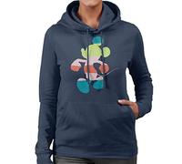 Disney Mickey Mouse Colour Silhouette Women's Hooded Sweatshirt