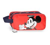 Disney Mickey Mouse Fashion Federmäppchen Dreifach Mehrfarbig 22x10x9 cm Mikrofaser, bunt, Dreifach-Etui