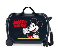 Disney Mickey Mouse Fashion Kinderkoffer, Blau, 50 x 39 x 20 cm, starre ABS-Kombinationsverschluss, 34 l, 1,8 kg, 4 Räder, Handgepäck, blau, kinderkoffer