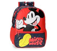 Disney Mickey Mouse Fashion Schulrucksack, anpassbar, 27 x 33 x 11 cm, Mikrofaser, 9,8 l, bunt, Schulrucksack, anpassbar an den Trolley