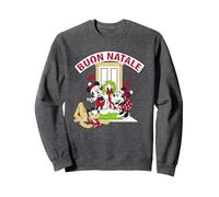 Disney Mickey Mouse & Friends Buon Natale Sweatshirt, Unisex für Erwachsene, Anthrazit Meliert, XXL
