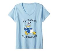 Disney Mickey Mouse & Friends Donald Duck No Pants T-Shirt mit V-Ausschnitt