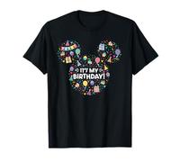 Disney Mickey Mouse Head Ears Icon Fill It’s My Birthday T-Shirt