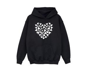 Disney - "Mickey Mouse Heart Silhouette" Kapuzenpullover für Mädchen (Schwarz) 12-13A / 152-158cm