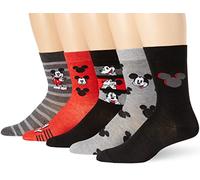 Disney Mickey Mouse Herren-Socken, 5er-Pack, Schwarz, 43-47 EU