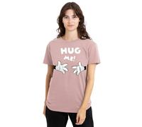Disney Mickey Mouse Hug Me Valentine's Day Damen T-Shirt, Pink, S