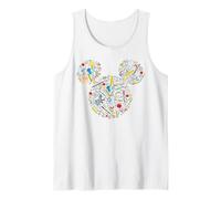 Disney Mickey Mouse Icon First 100 Days of School 100th Day Tank Top