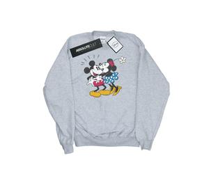 Disney - "Mickey Mouse Mickey And Minnie Kiss" Sweatshirt für Herren (Grau) XL