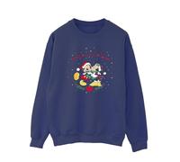 Disney - "Mickey Mouse Mickey Minnie Christmas" Sweatshirt für Herren (Marineblau) 5XL