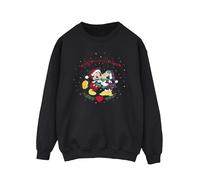Disney - "Mickey Mouse Mickey Minnie Christmas" Sweatshirt für Herren (Schwarz) XL