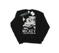 Disney - "Mickey Mouse Most Famous" Sweatshirt für Damen (Schwarz) M