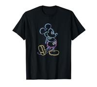 Disney Mickey Mouse Neon Sign Outline T-Shirt