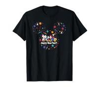 Disney Mickey Mouse & Pals Head Icon Cute Happy New Year T-Shirt