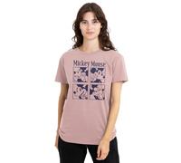 Disney Women's Mickey Mouse Pixelated Ladies, Pink T-Shirt, M