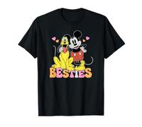 Disney Mickey Mouse Pluto Besties BFF Best Friends Valentine T-Shirt