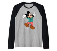 Disney Mickey Mouse Retro Character Hop Pose Trip Matching Raglan