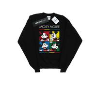 Disney - "Mickey Mouse Square Colour" Sweatshirt für Damen (Schwarz) L