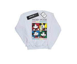 Disney - "Mickey Mouse Square Colour" Sweatshirt für Damen (Weiß) M