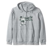Disney Mickey Mouse Striding Retro Distressed Enjoy The Now Kapuzenjacke