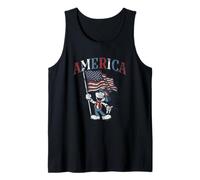 Disney Mickey Mouse with American Flag USA Fourth of July Tank Top