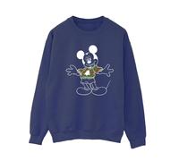 Disney - "Mickey Mouse Xmas Jumper" Sweatshirt für Damen (Marineblau) S