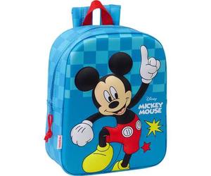 Disney Mickey oder Minnie Mouse 3D-Kindergartenrucksack - Vorschulrucksack mit Relief für Jungen und Mädchen - Kindergartenrucksack mit lustigem und o