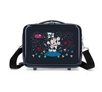Disney Mickey on The Moon Kulturbeutel, anpassbar, mit Umhängetasche, Blau, 29 x 21 x 15 cm, starr, ABS 9,14 l