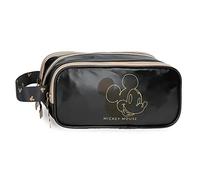 Disney Mickey Outline Federmäppchen, dreifach, Schwarz 22 x 10 x 9 cm Polyester, Schwarz, Dreifach-Etui