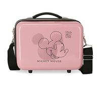 Disney Mickey Outline Kulturbeutel, anpassbar, mit Umhängetasche, rosa, 29 x 21 x 15 cm, starr, ABS 9,14 l