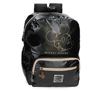 Disney Mickey Outline Schulrucksack für Laptop, 32 x 42 x 15 cm, Polyester, 20,16 L, Schwarz, Schulrucksack für Laptop