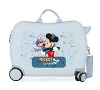 Disney Mickey Road Trip Blau Kinderkoffer 50 x 39 x 20 cm starres ABS seitliches Zahlenschloss 34 l 1,8 kg 4 Rollen Handgepäck