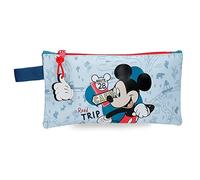 Disney Mickey Road Trip Federmäppchen Blau 22x12 cm Polyester