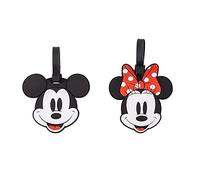 Disney Gepäckanhänger-Set Mickey und Minnie Mouse Rot und Schwarz 2-teilig