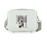 Disney Mickey und Minnie Travel the World New York, grün, anpassungsfähiger Kulturbeutel, 29 x 21 x 15 cm, starres ABS, 9,14 l, 0,8 kg