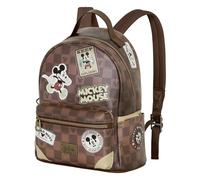 Disney Micky Maus Journey-Heady Rucksack, Braun, 24,5 x 29 cm, Kapazität 8 L