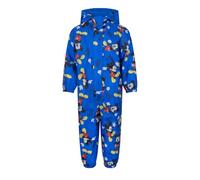 Disney Micky Maus Jungen Pfützenanzug mit Kapuze und Fleecefutter, Regenanzug, Regenoverall, Mickey, 9-12 Monate: 80cm, Blau