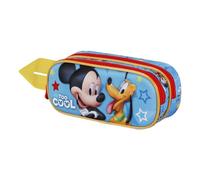 Disney Micky Maus Pal-3D Doppelfedermäppchen, Blau, 22 x 9,5 cm