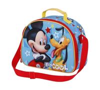 Disney Micky Maus Pal-3D Frühstückstasche, Blau, 25,5 x 20 cm
