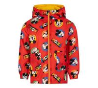 Disney Micky Maus Regenjacke mit Kapuze, isolierte Fleecefutterjacke, Mickey Mouse, 12-18 Monate: 86cm, Rot
