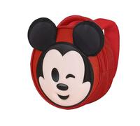Disney Micky Maus Send-Emoji Rucksack, Rot, 22 x 22 cm, Kapazität 4 L