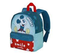 Disney Micky Maus Smile-Joy Kindergartenrucksack, Blau, 22 x 27 cm, Kapazität 5 L