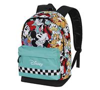 Micky Maus Squares-FAN HS Rucksack 2.0, Blau