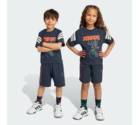 adidas - Kid's Adidas Disney Mickey Mouse T-Shirt Set - T-Shirt, Gr. 122, blau (AuroraInk/OffWhite/ImpactOrange)