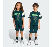 Disney Micky Maus T-Shirt-Set Kinder Aurora Ivy / Off White / Lime Burst 116