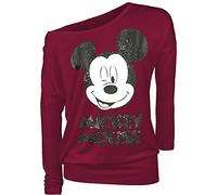 Disney Micky Maus Twinkle Frauen Langarmshirt rot M 95% Viskose, 5% Elasthan, Fan-Merch, Filme