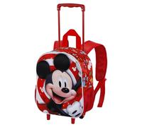 Disney Micky Maus Twirl-Kleiner 3D Rucksack mit Rädern, Rot, 26 x 34 cm, Kapazität 12,5 L